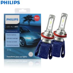 Philips LED H4 H7 HB3 HB4 H8 H11 H16 Ultinon Essential Car Headlight 6000K Bright White HIR2 9012 9005 9006 LED Upgrade Lamps