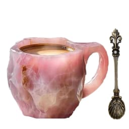 1PC Multi-Colored Mineral Crystal Coffee Mug,Natural Mineral Crystal Mug, Colorful Crystal Christmas Mugs,Christmas Gift New