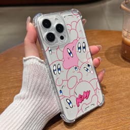 Pink K-Kirbys Phone Case for Samsung Galaxy S26 S25 S24 S23 S22 S21 S20 FE Ultra Plus 5G Soft Anti Drop Cover