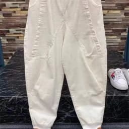 Spring Autumn New Solid Color Corduroy Pants Women Elastic Waist Loose Harem Pants All-Match Casual Bundle Foot Trousers Ladies