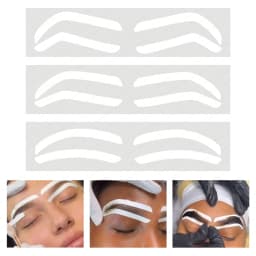 2024 Disposable Eyebrow Design Stencil Eyebrow Tint Airbrush Auxiliary Sticker for Brows Shaping with Single EyebrowsType Option