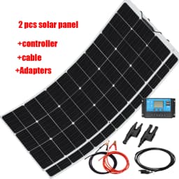 XINPUGUANG Flexible Solar Panel Sets 18V 100W 150W 200W 300W 400W For Car/Home/Camping Waterproof Mono Cell Solar Charge Battery