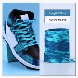 Tie Dye Shoelaces Gradient Colors Shoe Laces for Sports Shoes Boots Sneakers Skates Casual Shoes Flat Shoelace 120/140/160CM