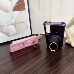 Slide Camera Protection Magnetic Kickstand Case Samsung S26 S25 Edge S24 S23 Plus S21 S22 Ultra FE A56 A36 A26 A16 5G A35 Cover