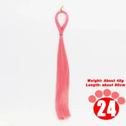 80CM 1/3 1/4 1/6 SD Doll Hair Accessories Salon Ob Heat Resistant Doll Wig Hair Hand Woven Modified DIY Hair Grafting Hair