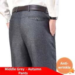 New Men's Autumn Thick Casual Suit Pants Classic Business Fashion Stretch Summer Thin Trousers Male Brand Clothes KOACUS
