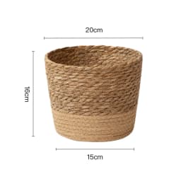 Woven Dirty Storage Seagrass Wickerwork Rattan Hanging Flower Pot Plant Organizer Garden Gadgets Holder Кашпо Для Цветов
