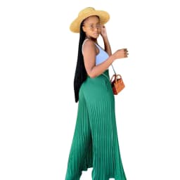 Summer Vacation Loose Fit Lightweight Elegant Dra Long Pants Pleated Wide Leg Pants High Waist Flowy Drapey Casual Trousers