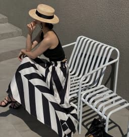Vintage Maxi Skirt Midi Long s for Women Korean Style Falda Larga Irregular Striped Goth Mujer Moda 2026 New