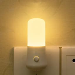 LED Night Lamps Bedside  EU/US Plug Push Button Switch Bedroom Lighting Lamp Baby Room Corridor Home Decortion ABS Night Lights