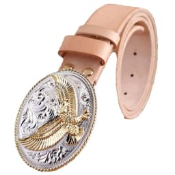 gold eagle big buckle full grain real leather 100% genuine leather hawk mens belts luxury high quality camel brown cowboys women