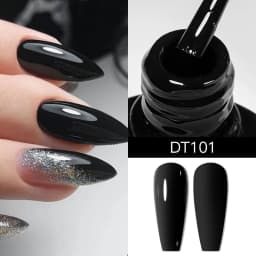 MEET ACROSS 7ml Glitter Sequins Thermal Gel Nail Polish 3 Layers Temperature Color Changing Semi Permanent UV Gel Varnish Nails