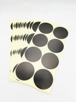 120pcs 50mm /2" Round Blank Silver Gold Company Stamp Seal Hademade Colours Label Sticker