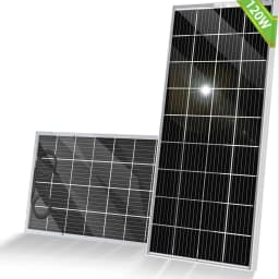 Bifacial solar panel 120W 18V monocrystalline Transparent solar panel for 12V batteries, photovoltaics for camper boat RV
