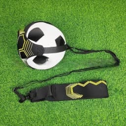 Football Training Belt Adjustable Belt with Ball Elastic Cord Swing Trainer Soccer Practice Ball Control Drills Skills Training