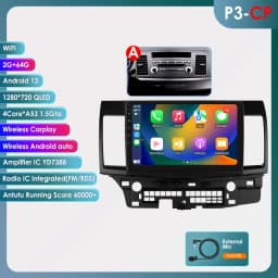 4G Carplay Android Auto Multimedia for Mitsubishi Lancer 2007-2017 Autoradio car intelligent systems 2din Screen 7862 Head Unit