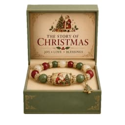 2026 Limited Edition Christmas Magic Collection Bracelet for Women Girls, Stretch Beaded Bracelets Stocking Charms, Jewelry Gift