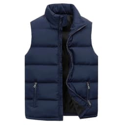 Men's Parkas Coat Autumn Winter Casual Solid Sleeveless Vests Jacket Coats Men Comfort Warm Lightweight Padded Jackets Vest 6XL