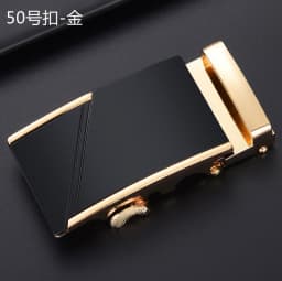 New Men's Alloy Automatic Buckle Belt High Quality Golden Buckle Business Casual Width 3.5cm Belts (Only Can Match Our Belt)