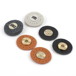 5 Sets Circular Shape Leather Buckles Purse Clasp Card Pack Hasp Clasp Hasp Buttons Diy Bag Accessories