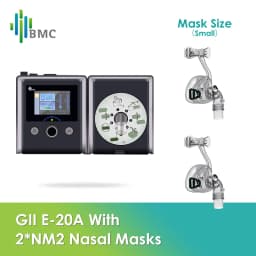 BMC G2S A20 Auto CPAP Machine for Sleep Apnea, Portable Anti Snoring Ventilator with Humidifier & 2 Masks, Medical Grade COPD Th