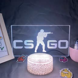 CS GO Game Counter Strike 3D Night Lights Picture Lava Lamp Led USB Battery RGB Neon Gift Bedroom Table Desk Decoration For Home