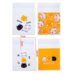 50pcs Opp Plastic Bag Self Adhesive Ocean Mermaid Transparent Plastic Bags Beads Jewelry Storage Packaging Gift Bag Card Holder