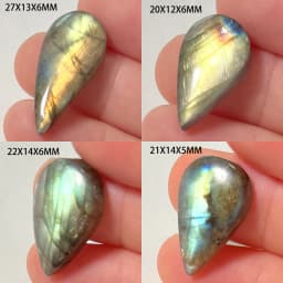 Wholesale Natural Stone Loose Beads Irregular Shape Bead Blue Purple Labradorite Cabochon 2-4Pcs/Lot