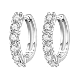 Orstarry S925 Sterling Silver Colorful Wavy Earrings Versatile Hoop Earrings For Women Jewelry Original Party Gifts
