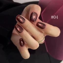 10ML 1-10PCS Winter New Style Hot Selling Black Nails Brown Nails Glass Bead Magnet Cat Eye Nail Polish Nail Set Nail Supplies