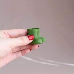 1:12 Miniature Realistic Silicone Rain Boots Suitable for Mini House Decoration