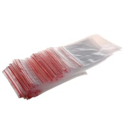 Wholesale 100Pcs 6C Transparent PE Zip Lock Bag Convenience Food Phone Card Gift Packaging Bags DIY Beads Jewelry Storage Bag