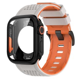 Silicone Band PC Case+Strap Screen Protective Cover for Apple Watch 11 10 9 8 7 6 SE3 46mm 44mm 45mm Change To Ultra 3/2 49mm