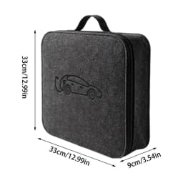 EV Charger Storage Case Felt Electric Vehicle Charging Cord Organizer Electric Vehicle Charging Cable Organizer Bag for Car