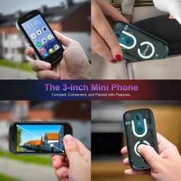 Unihertz Jelly Star Smallest Android 13 Smartphone 8GB 256GB Led Light Transparent Backshell Mobile Phone 48MP 3inch Cellphones