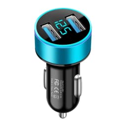 DC 12V-24V 2 Ports USB Car Charger Fast Charging PD Quick Charge USB Car Phone Charger Adapter For iPhone 13 12 Xiaomi Samsung