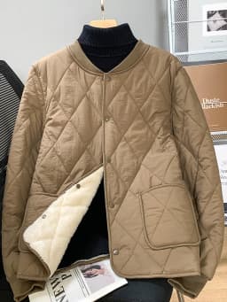 Men's Thickened Fleece Lined Stand Collar Cotton Jacket Inner Wear Short Coat Warm Youth Style School Uniform Essential