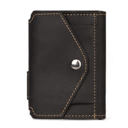 Superior New Man Vintage RFID Blocking Money Wallet Automatic Pop-up Credit Card Case Business Purse Cash Coin Pocket for Men