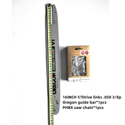 16' Oregon Guide Bar WITH CHAIN 3/8-050-57DL Fit for Craftsman Echo Poulan Efco Chainsaw