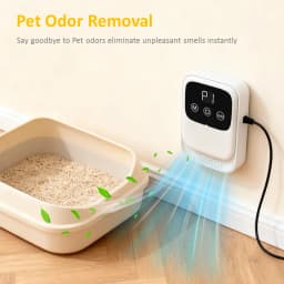 Ozone Odor Eliminator for Cat Litter Deodorizer Dog Poof Odor Removal Air Ionizers Home Air Purifier for Bathroom Toilet Kitchen