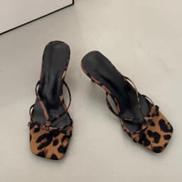 2026 Summer Luxury Solid Color Designer Women's Sandals Sexy Open Toe High Heels Elegant Slip-on Party Dress Slippers Plus Size