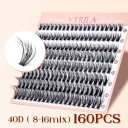 Lash Clusters 0.05mm PBT Fiber Eyelash Clusters 0.1mm Superfine Invisiband D Curl Diy Lash Extension 8-16mm Individual Lashes