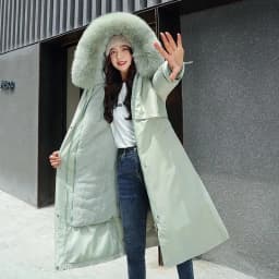2025 Winter Jacket Women Parkas Thick Warm Fur Lining Long Parka Female Windbreakers Hooded Padded Coat Distachable Outwear 6XL