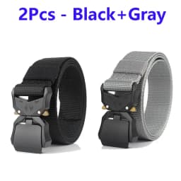 Nylon Braided Tactical Belt Men's Outdoor Quick Release Buckle Military Belt Casual Training Hunting Golf Trouser Waist Belt