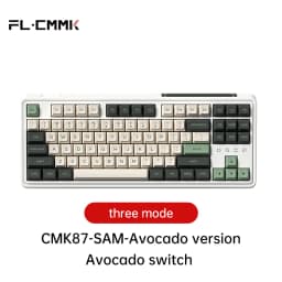 FL·ESPORTS CMK87-SAM Three-Mode Keyboard Full-Key Hot Swap 87-Key 2.4G Wireless Bluetooth Wired Mechanical Keyboard PBT Keycap