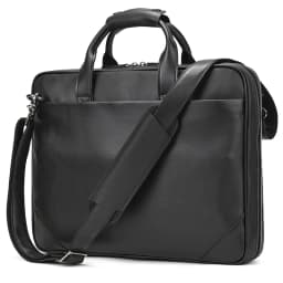 High Quality Men's Leather Laptop Bag 14 15.6 Inch Computer Briefcase A4 Document Bag For Men Male Briefcase Bags Thick Leather