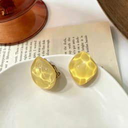 Retro Irregular Diamond Crystal Clip on Earrings 2021 New Personality Simple Candy Color Ripple Ear Clips for Non Pierced Women