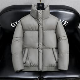 2025 Winter Men's Thickened down Cotton Jacket PU Leather Cold Resistance Warm Fashionable City Style Long Sleeve Regular Fit