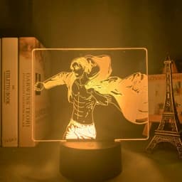 Anime Light Attack on Titan 4 Eren Yeager Figure for Bedroom Decor Night Light Kids Birthday Gift Shingeki No Kyojin 3d Lamp AOT