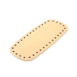 1PC Oval Long Bottom for Knitted Bag PU leather Bag Accessories Handmade Bottom With 64 holes DIY Crochet Bag Bottom